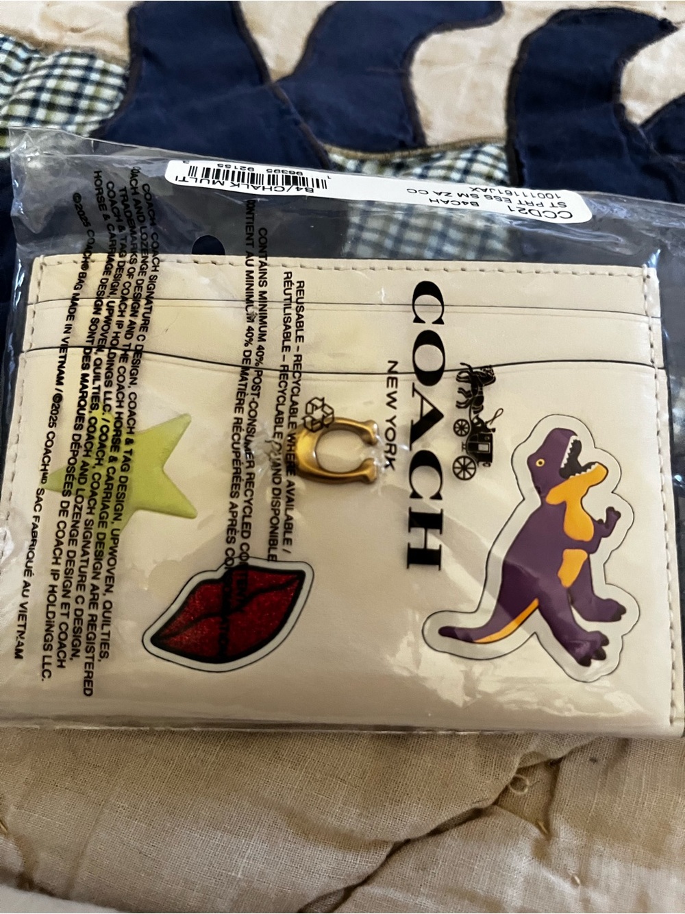 COACH Sticker Print Card Holder - Picture 2 of 8